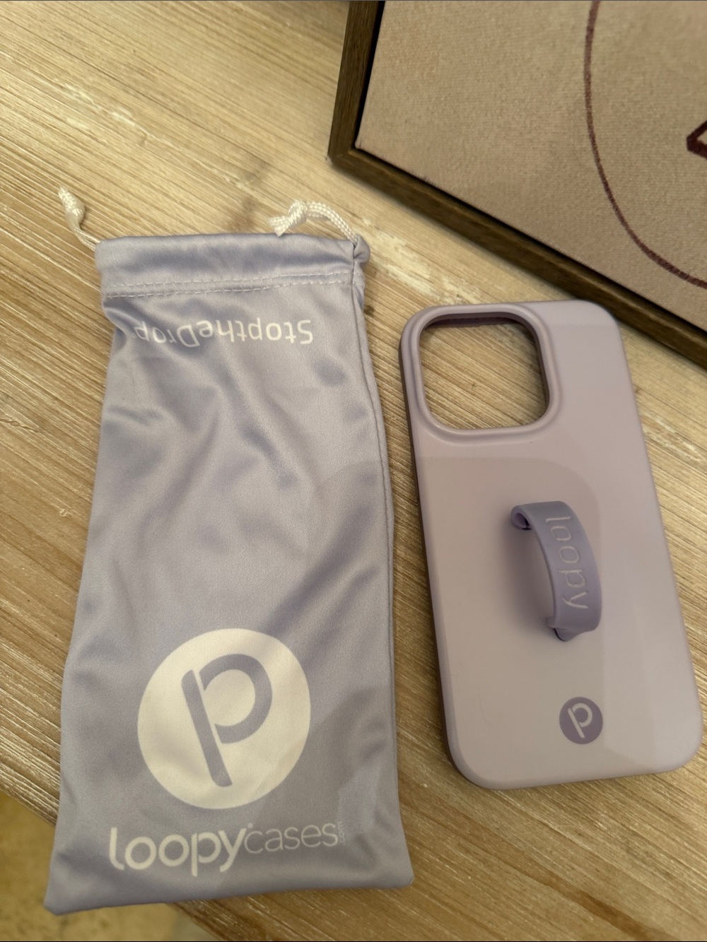 NEW IPHONE 14 Loopy Case Lavender Phone Case with Built-In Loopy Grip